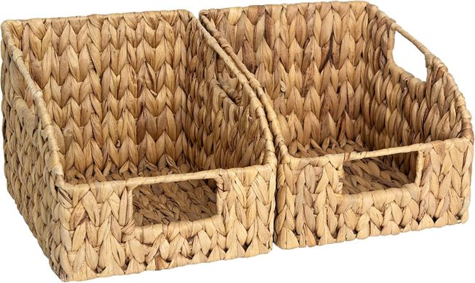 Charlene -Wicker Baskets with Built-in Handles