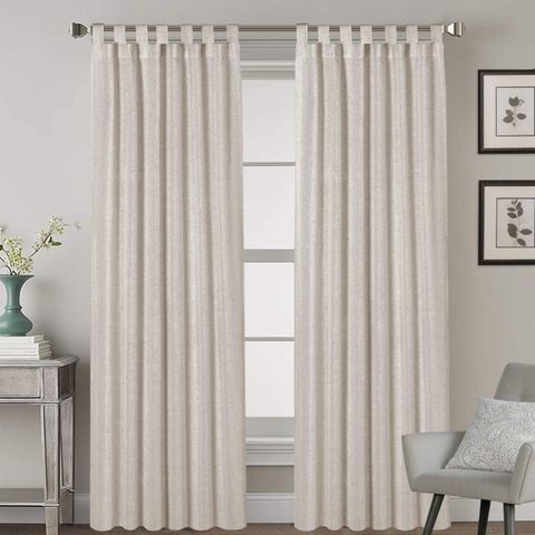 Charlene - Natural Linen Blended Energy Efficient Light Filtering Curtains